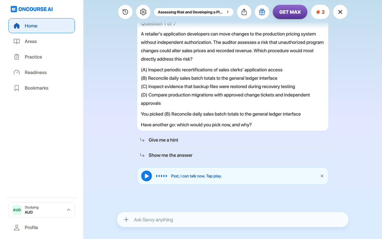CPA, the walkthrough reopened, on Web